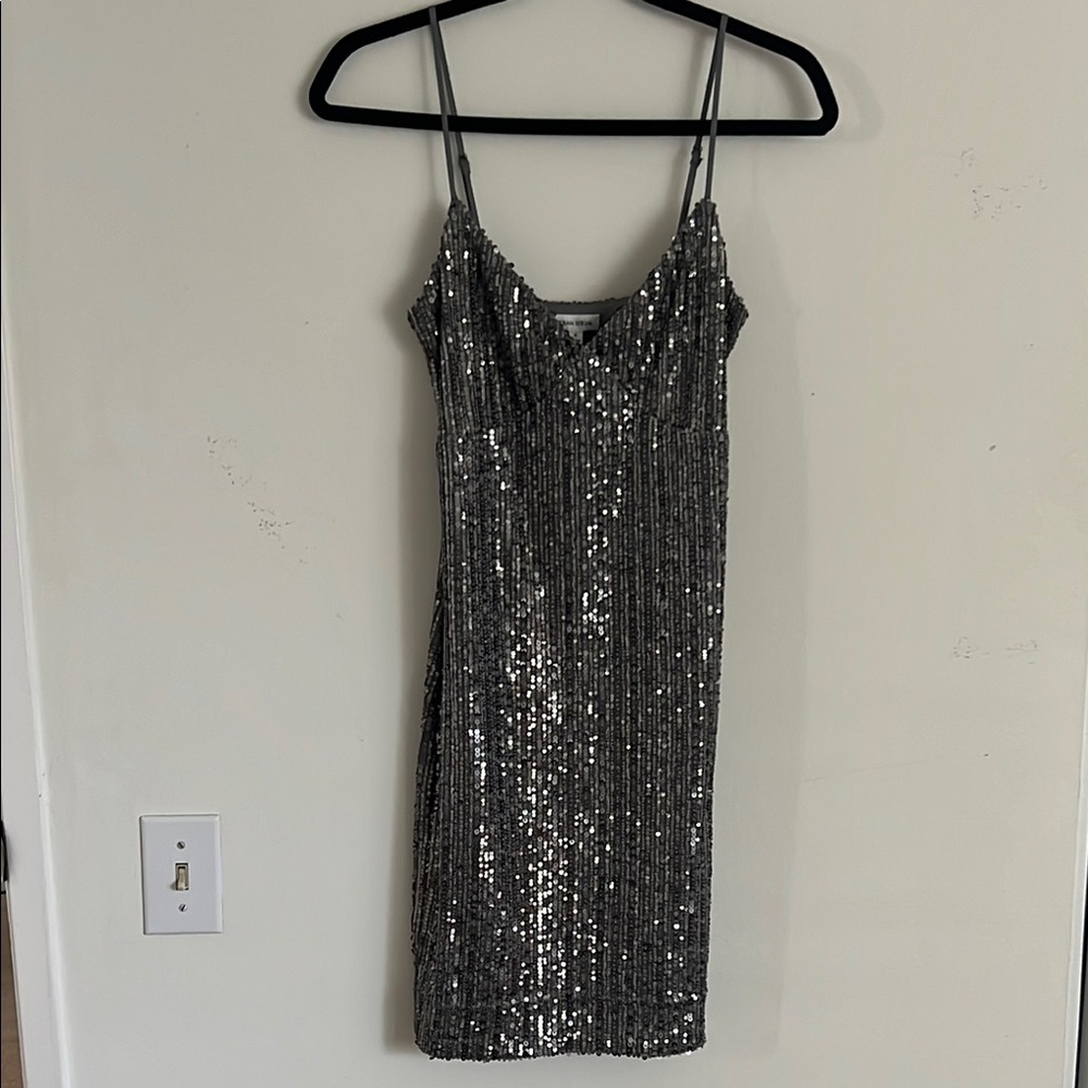 Spaghetti Strap Sequin Dress